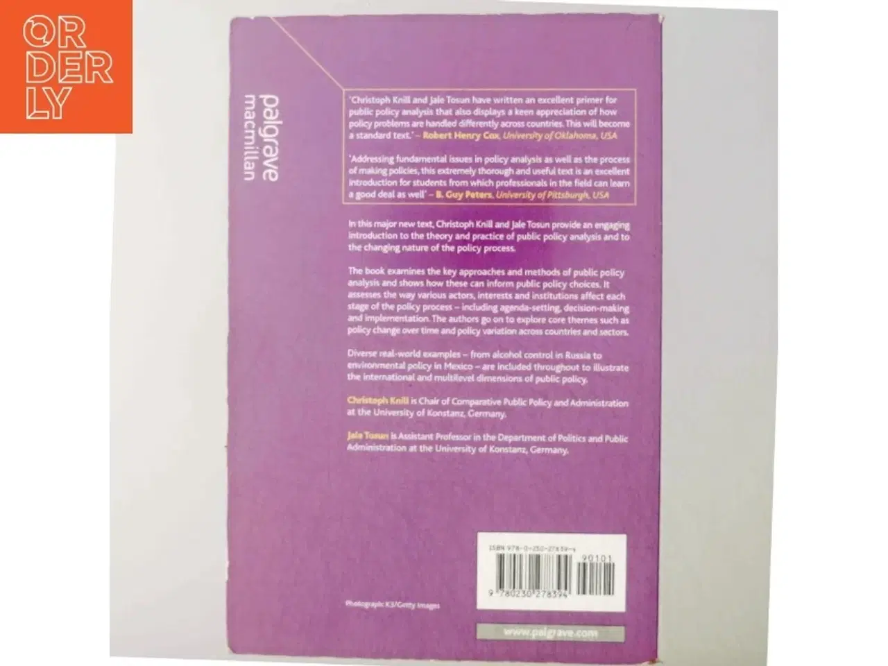 Billede 3 - Public policy : a new introduction (Bog)