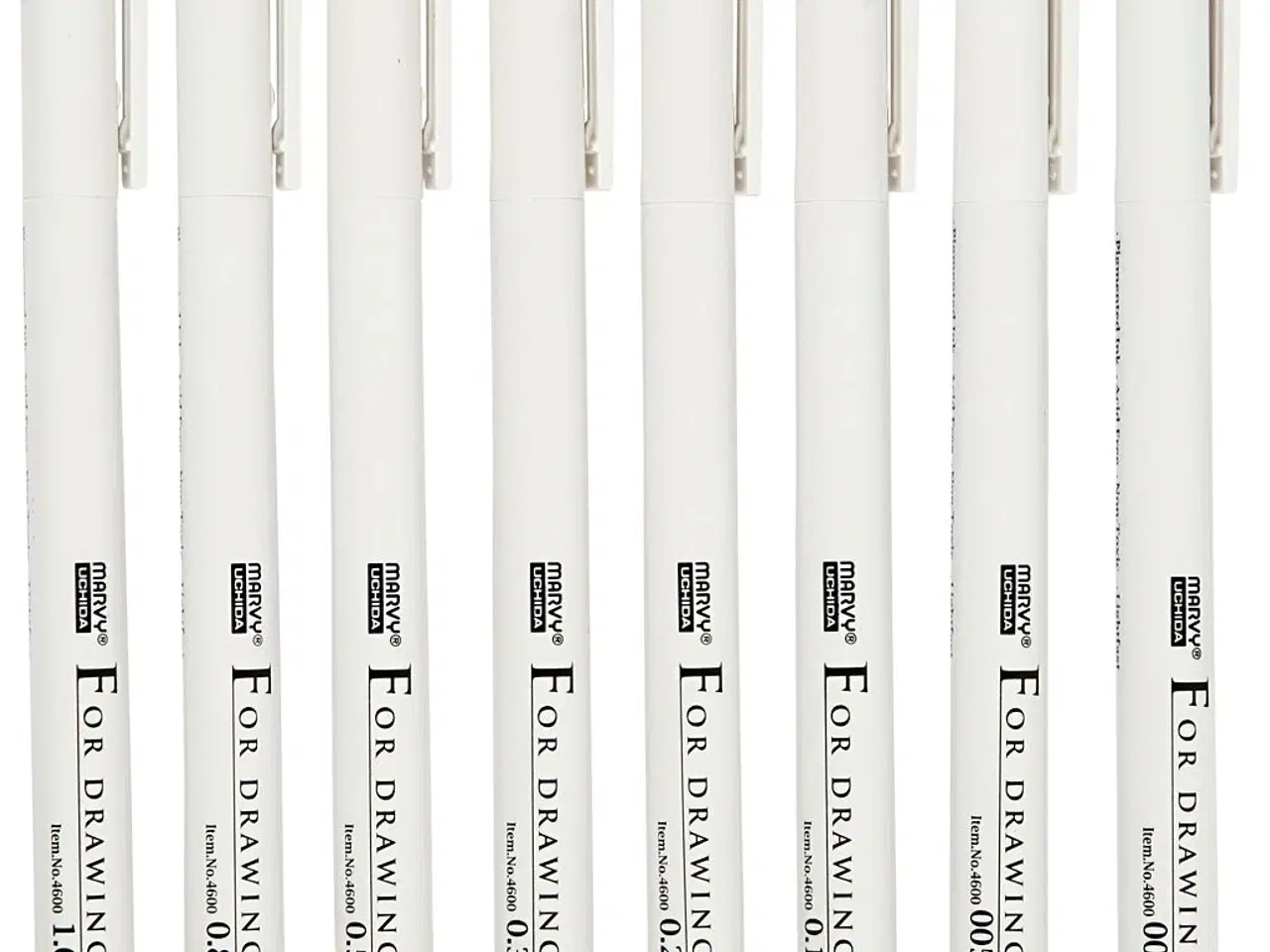 Billede 1 - Fine Line Skrive- og Tegnetuscher - 8 Stk. Sæt