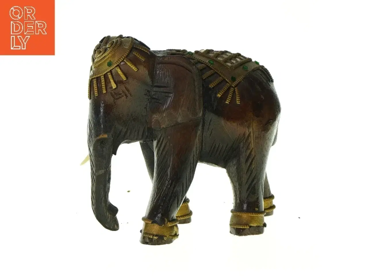 Billede 1 - Dekorativ elefantfigur(str. LBH:18x9x16,5cm)