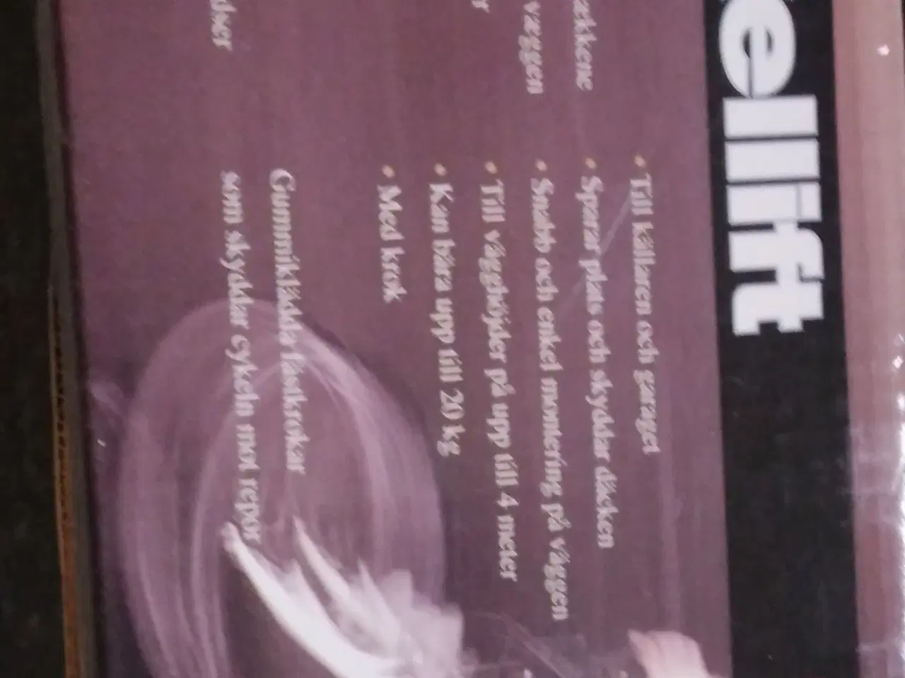 Billede 5 - cykellift med hejs til loftmontering - ny