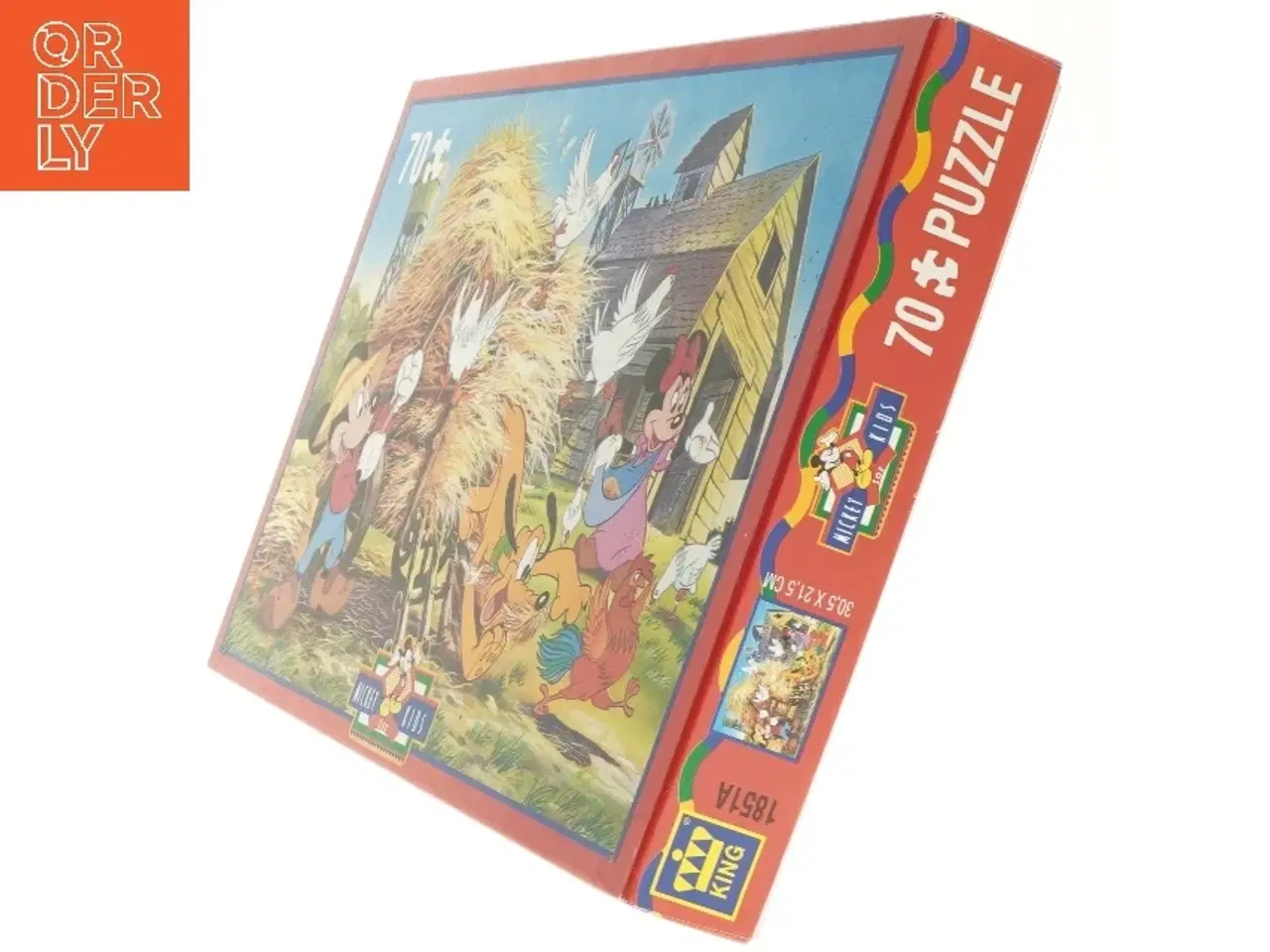 Billede 2 - Brugt 70-brikker puslespil med Disney motiver fra Mickey For Kids (str. 23 x 32,5 cm)