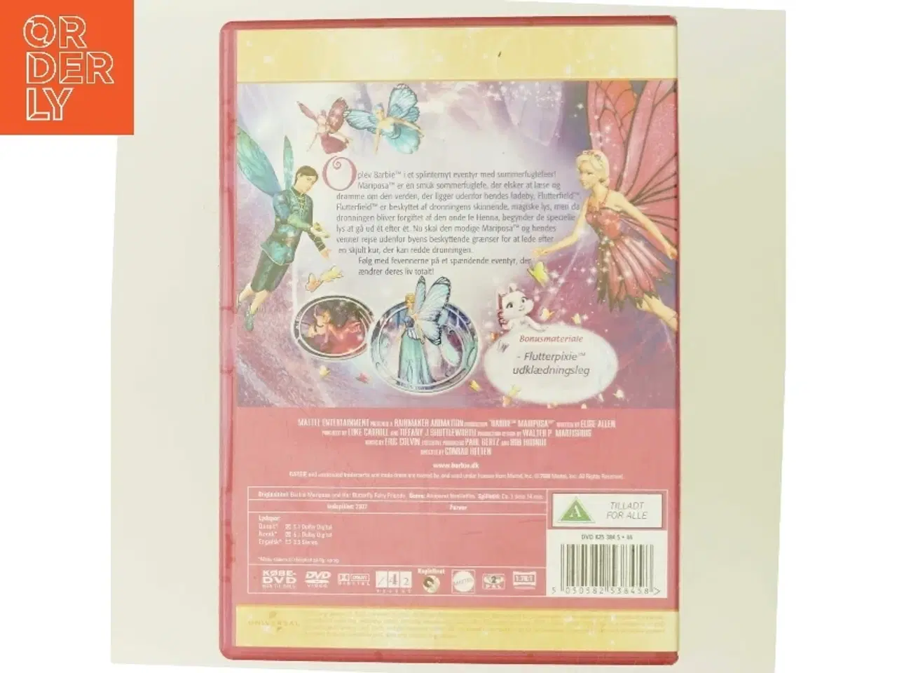 Billede 3 - Barbie - Mariposa og Hendes Sommerfugle-fe-venner med Animerede figurer (DVD)