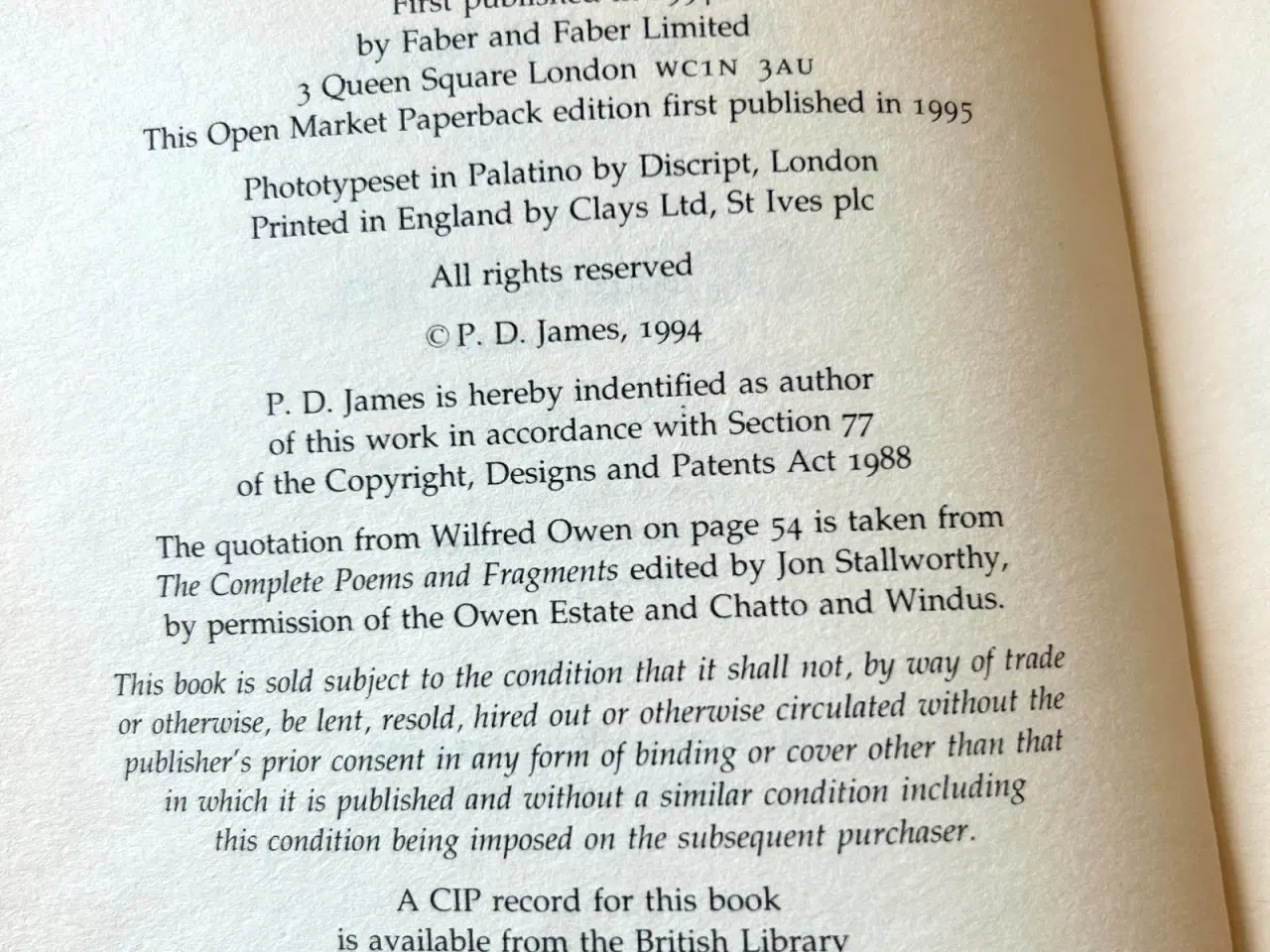 Billede 3 - Original Sin by P.D. James (first edition)