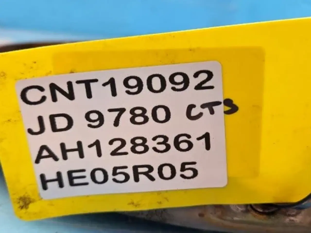 Billede 9 - John Deere 9780 Navplade AH128361