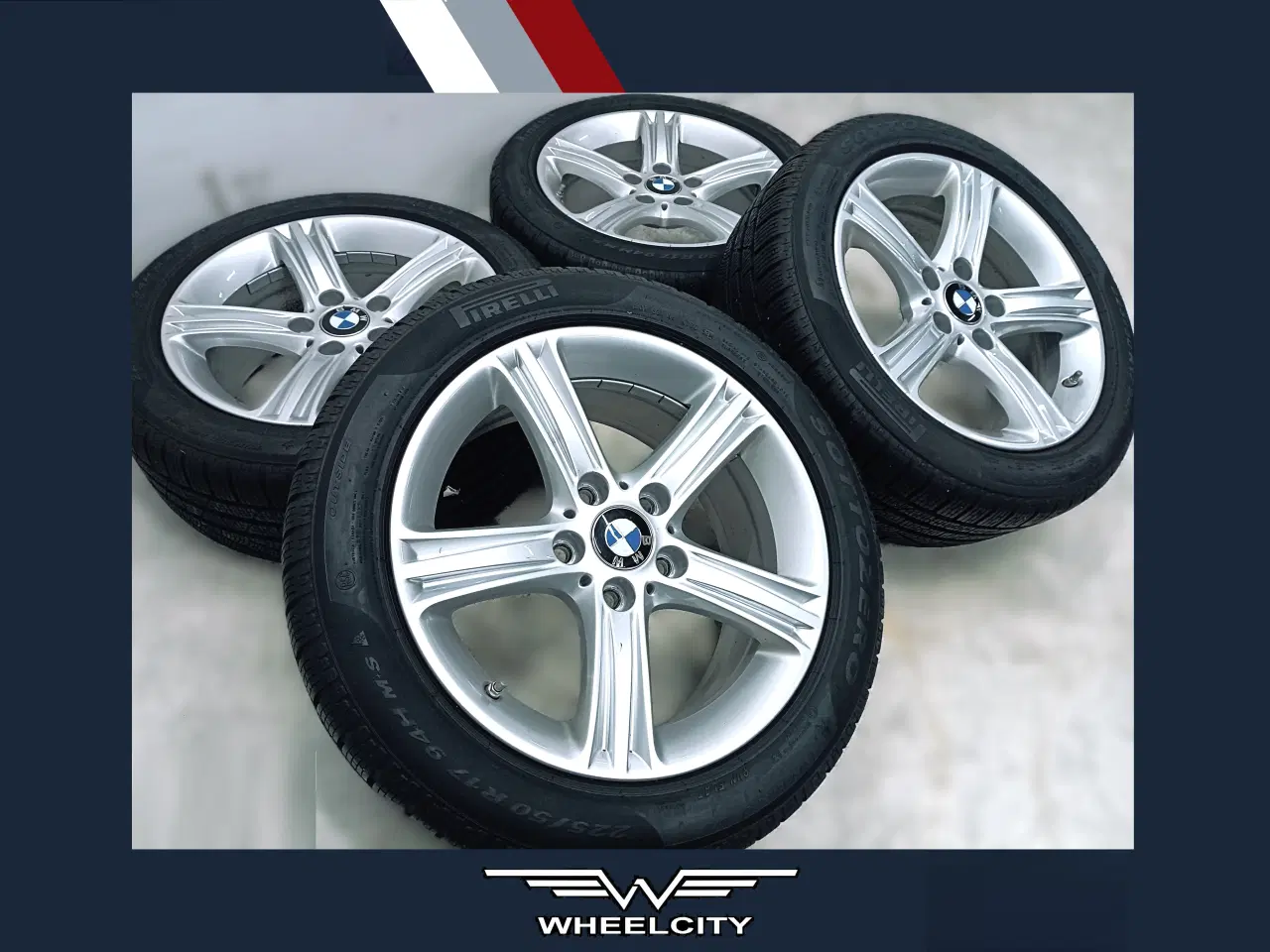 Billede 1 - 5x120 17" ET37 nav 72,6ø BMW vintersæt inkl.TPMS
