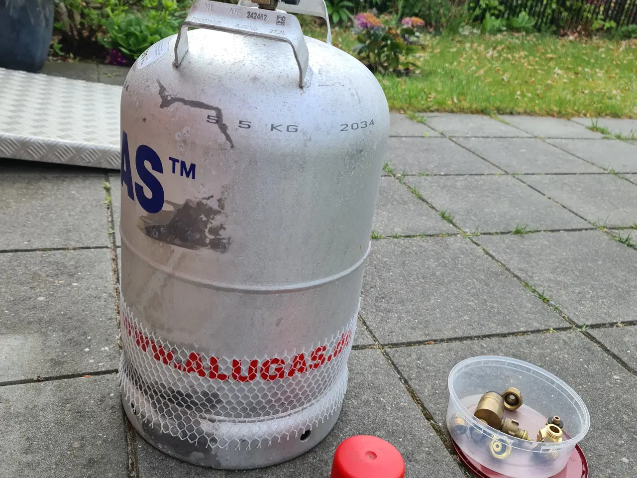 Billede 2 - Tysk aluminium gas flaske 