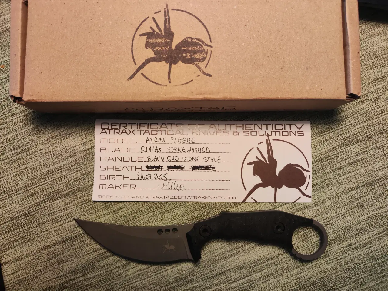 Billede 1 - Håndlavet kniv taktisk 