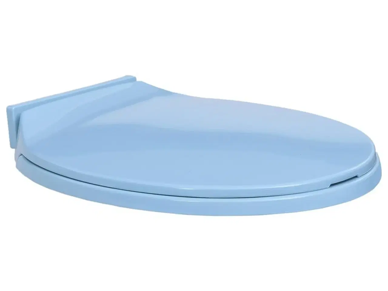 Billede 1 - Soft close toiletsæde oval blå