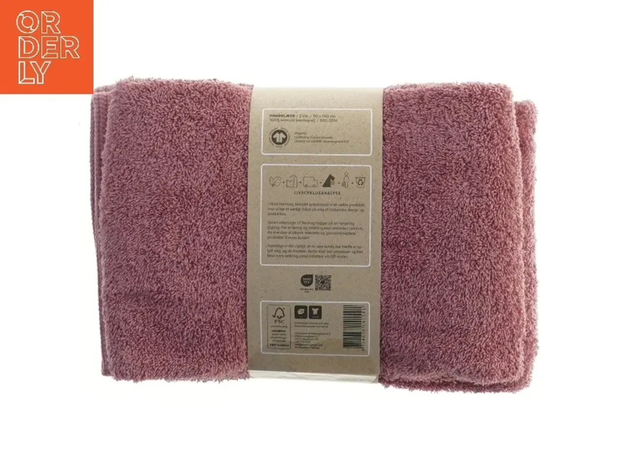 Billede 2 - 2 Håndklæder 50x100 cm fra Nord Harmony (str. 50x100 cm)