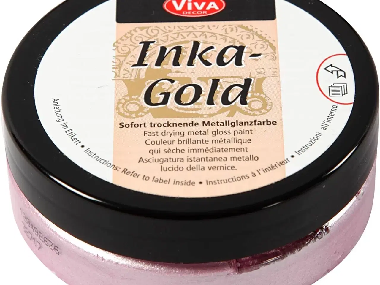 Billede 1 - Inka Gold Rose Quartz 50ml - Glansfuld Cremevoks