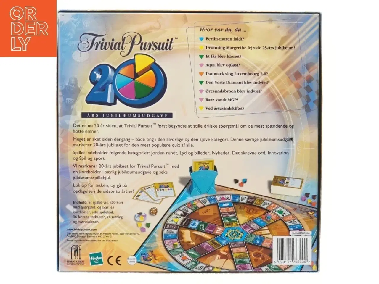 Billede 4 - Trivial Pursuit 20-års Jubilæumsudgave fra Parker (str. 27x27 cm)