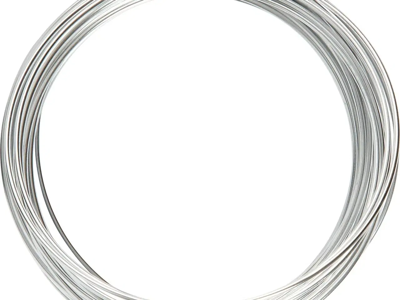 Billede 1 - Sølv Bonzaitråd 2 mm - 10 m til kreative projekter