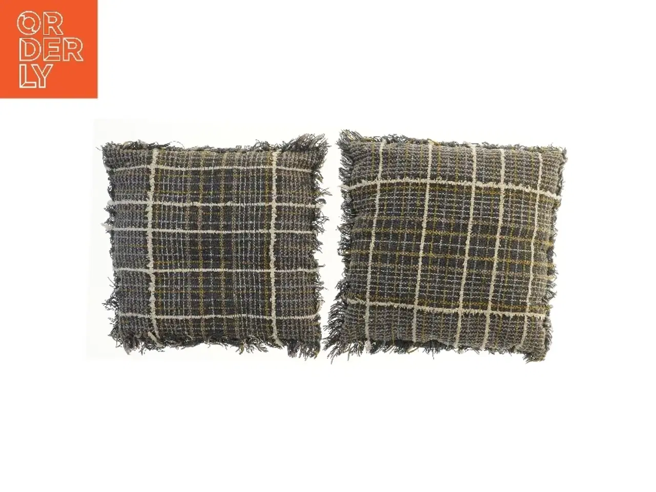 Billede 1 - Sæt af puder fra Ilva, ternede kvadratiske puder (str. 46x50 cm)