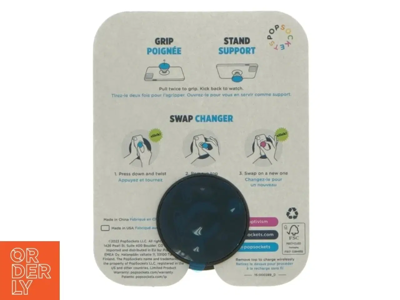 Billede 2 - PopSockets PopGrip fra 7 Days (str. 4 cm)