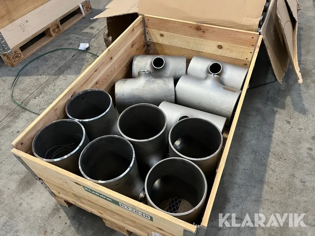 Billede 2 - Svejsetee 219,1x6,3-76,1x2,9mm P235GH - 2 paller