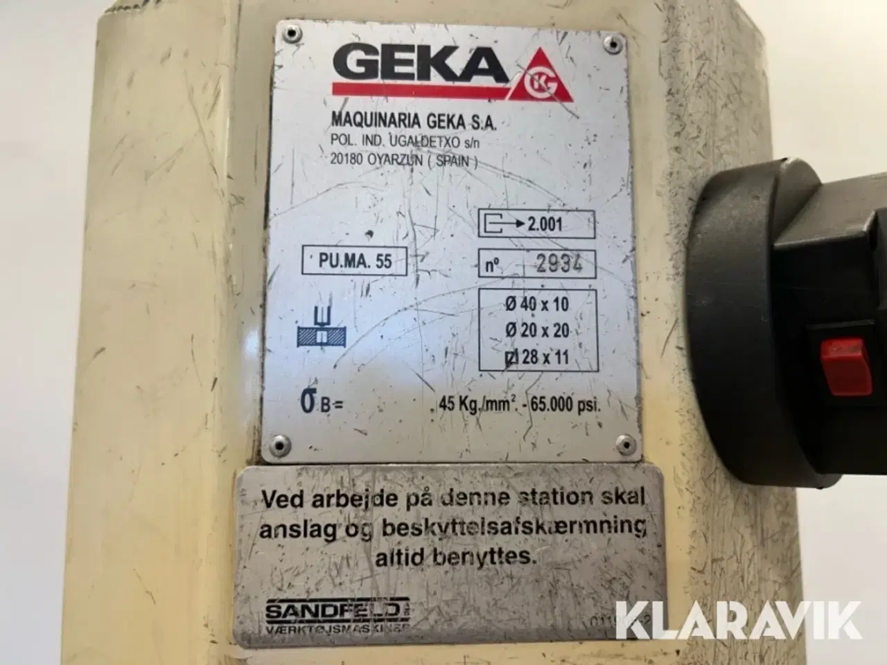 Billede 4 - Stansemaskine GEKA Puma 55/E-500