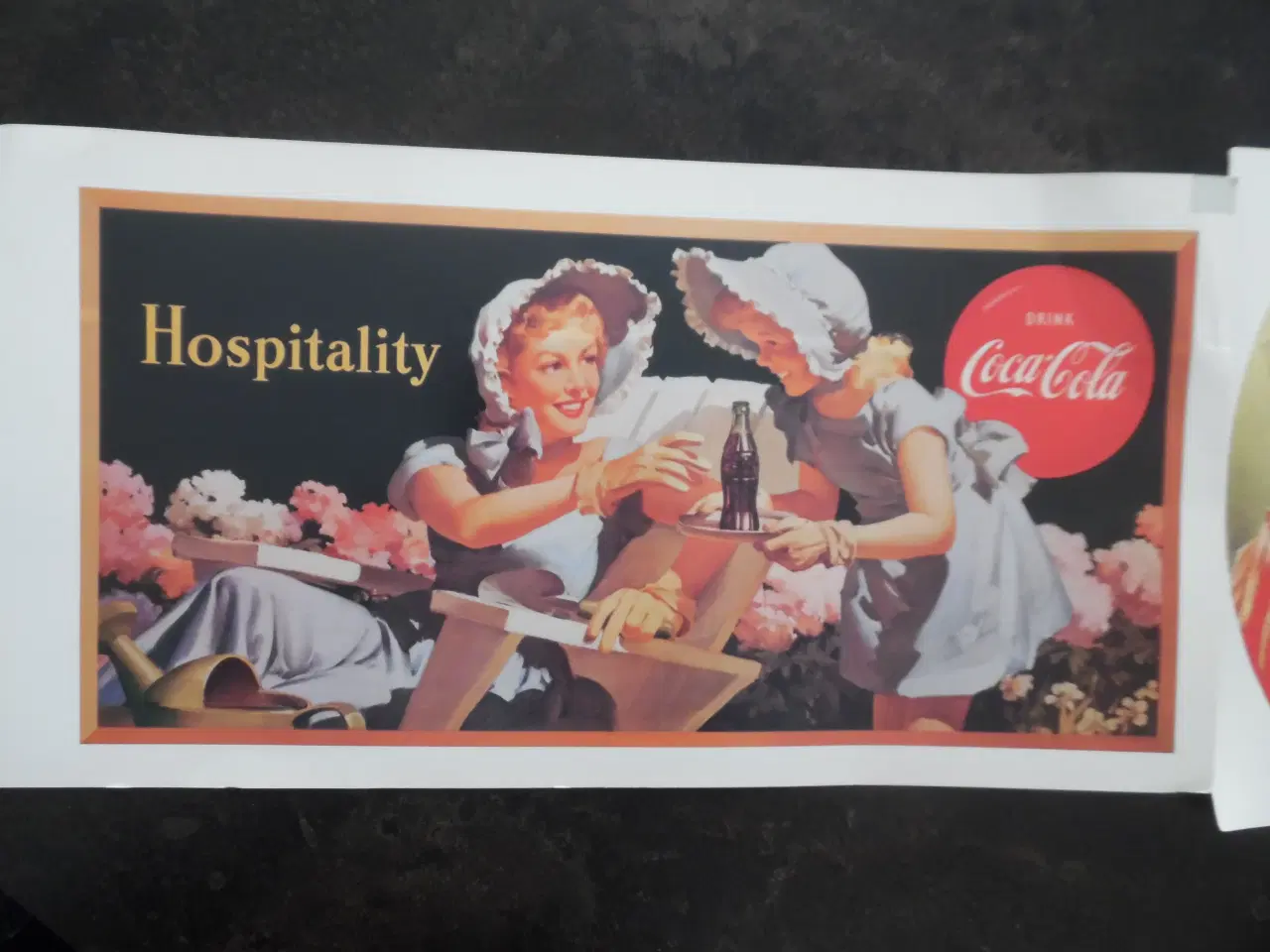 Billede 2 - 2 Gammel tryk coca cola reklame.