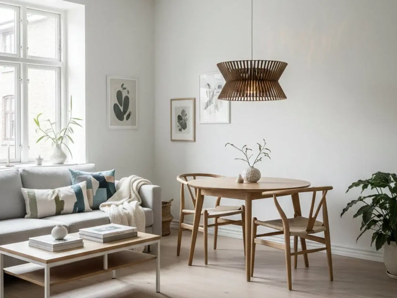 Billede 2 - Secto Design Kontro 6000 Pendel – Natur Ø45cm