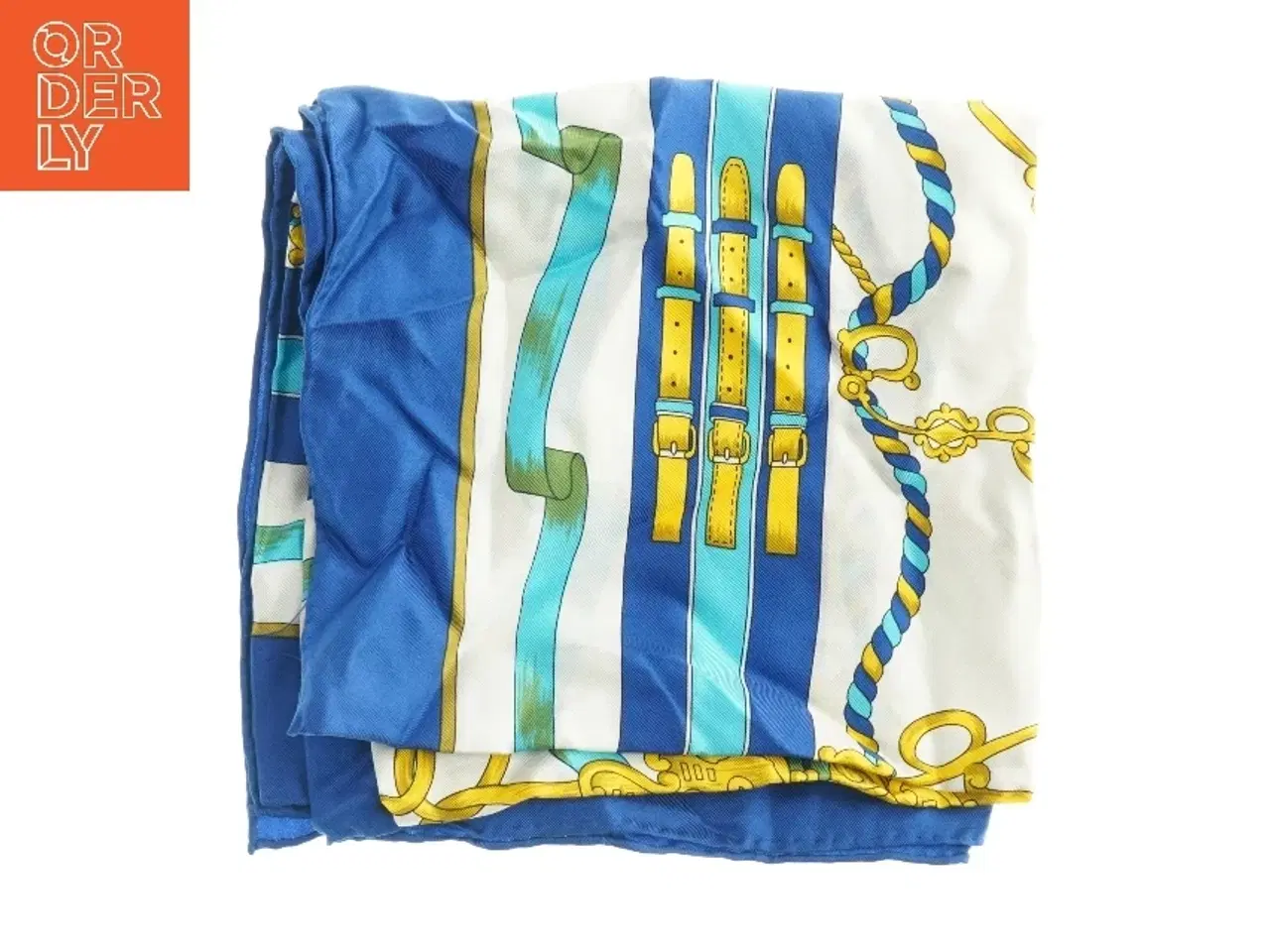 Billede 2 - Mønstret tørklæde fra Loredano (str. 86. x 88 cm)