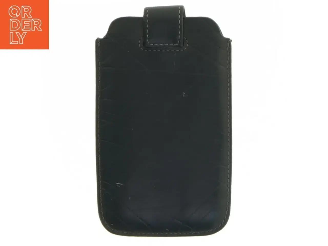 Billede 2 - Sort læder etui fra Belkin (str. 11,5 cm x 7 cm)