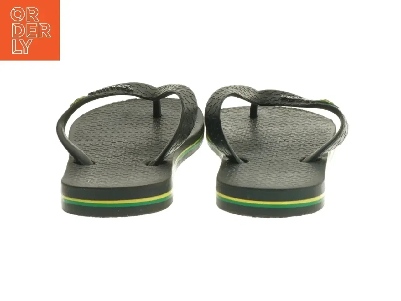 Billede 2 - Sort flip flops med brasiliansk flag fra Havaianas (str. 29 )