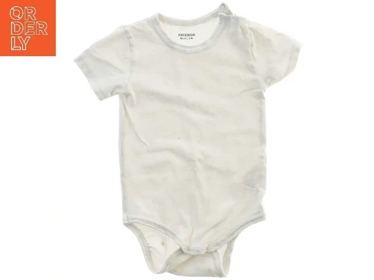 Billede 1 - Kortærmet hvid bodystocking til børn fra Friends (str. 98)