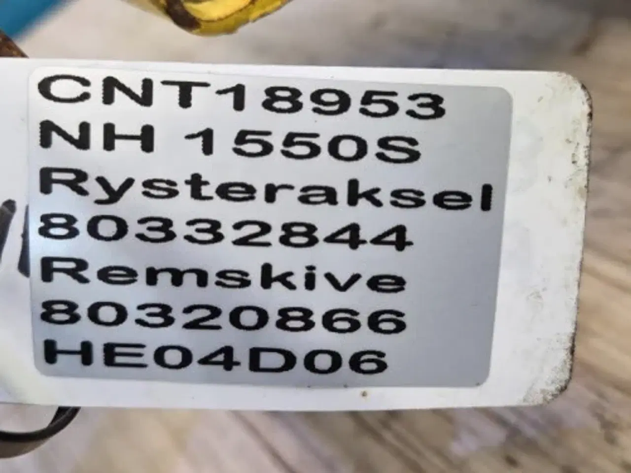 Billede 17 - New Holland 1550S Rysteraksel 80332844