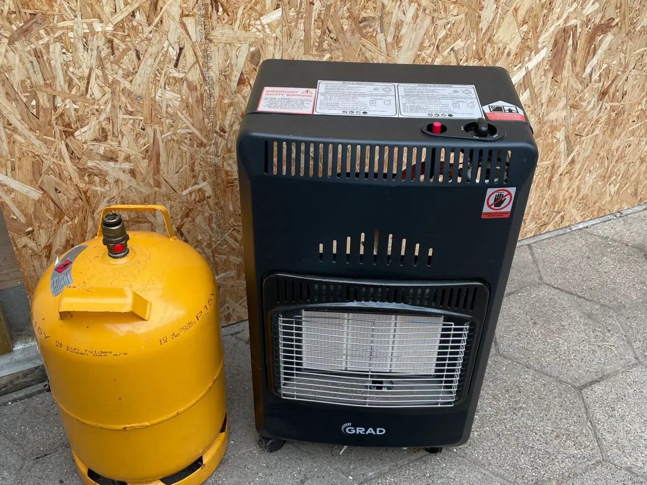 Billede 3 - 4,2 kW gasovn med gasflaske