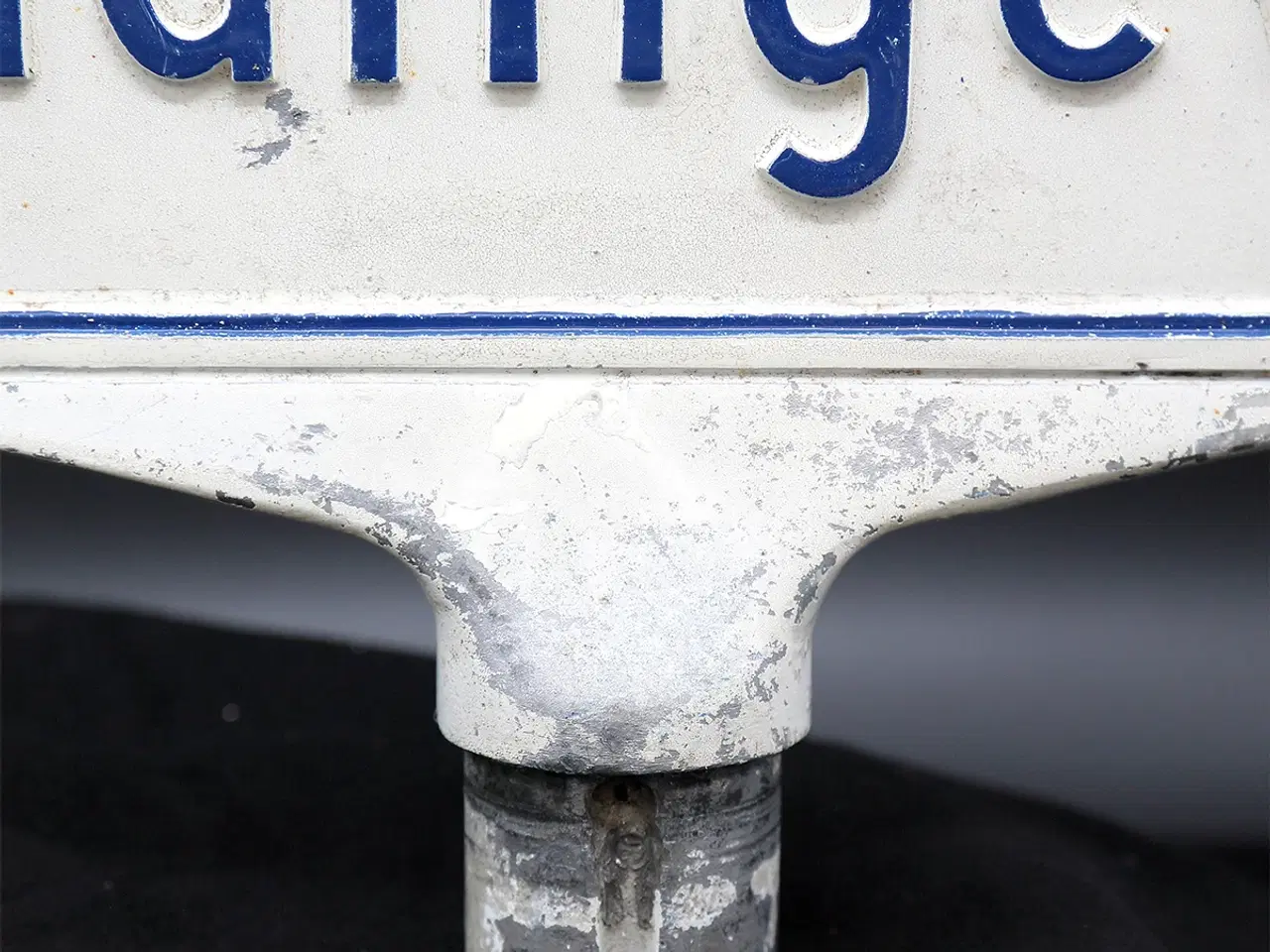 Billede 7 - Vintage dansk vejskilt “Vindingevej” i aluminium