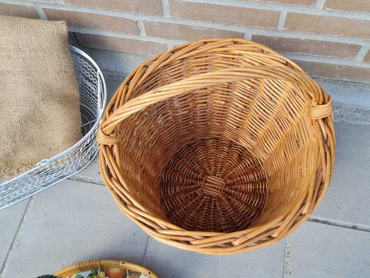 Billede 2 - Markedskurv, pilefletskurv  picnickurv, opbevaring