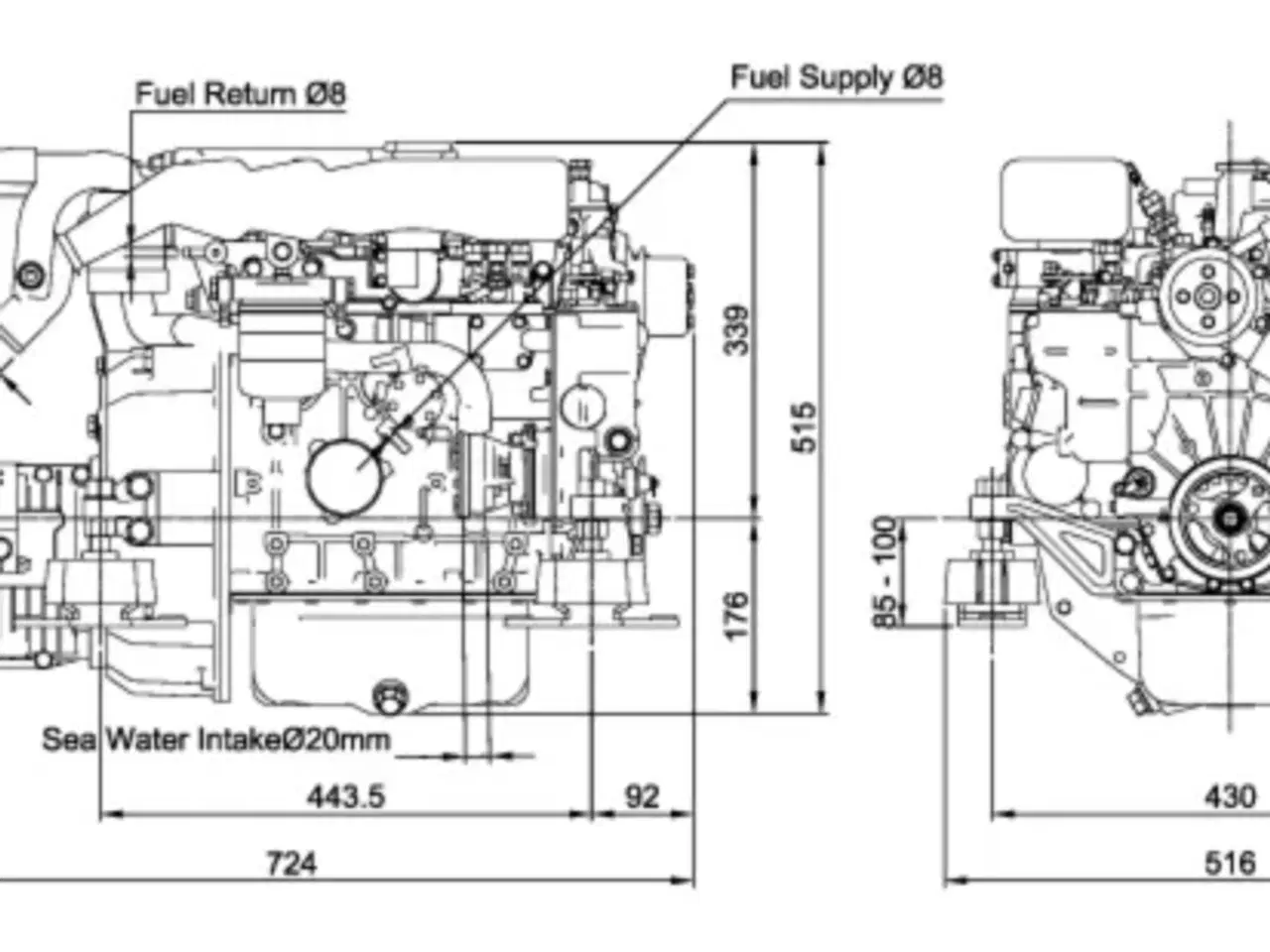Billede 4 - NY CRAFTSMAN 27HK DIESEL MOTOR