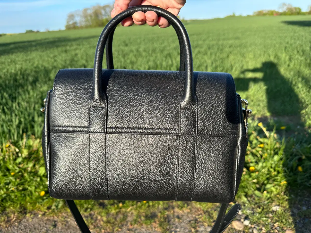 Billede 5 - Bayswater Satchel Black Small Classic Grain