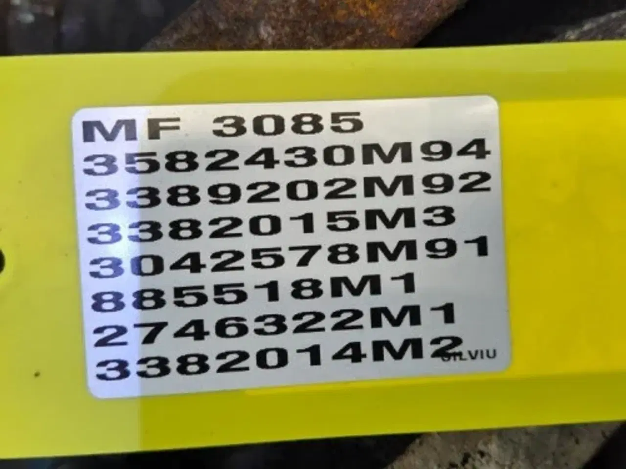 Billede 22 - Massey Ferguson 3085 Bagtøj 3582430M94 