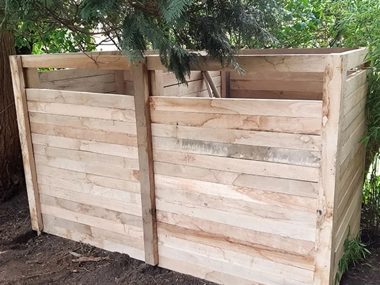 Billede 1 - Kompostbeholder, egetræ - byggesæt