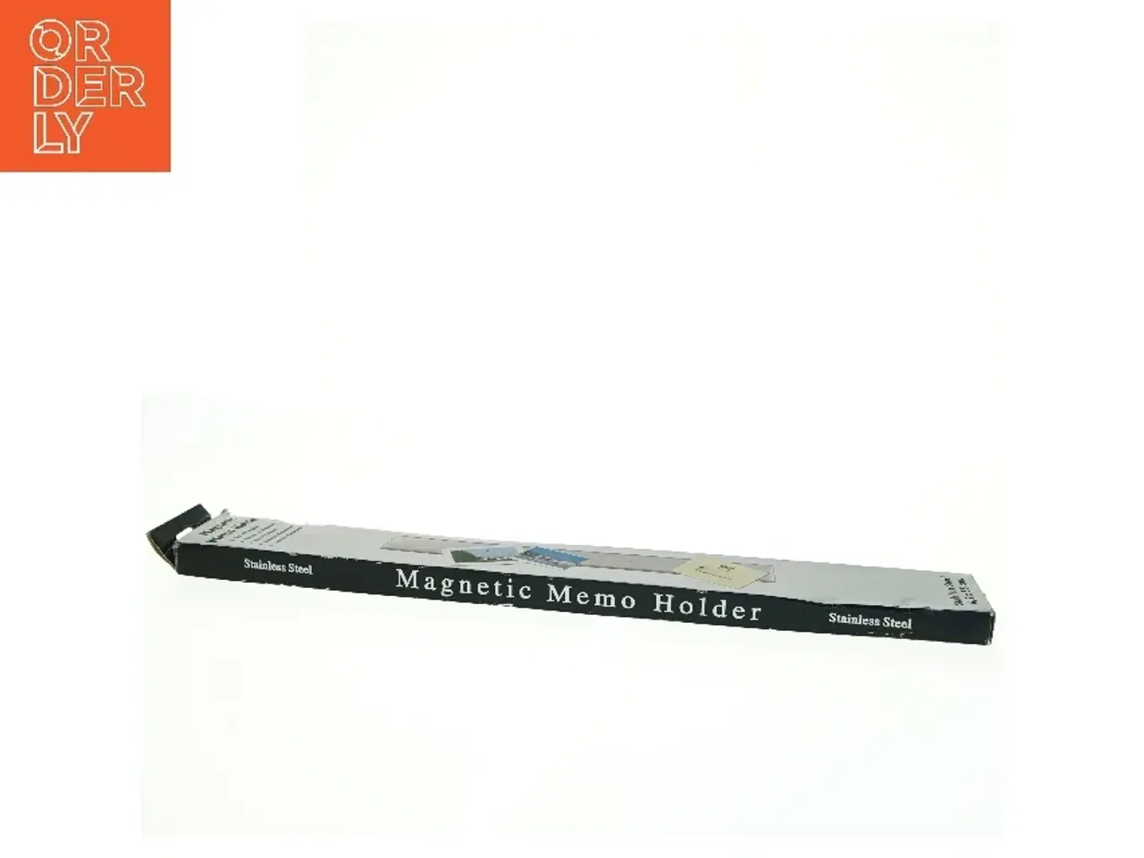Billede 3 - Magnetisk memo-holder i rustfrit stål (str. 6,5x55 cm)
