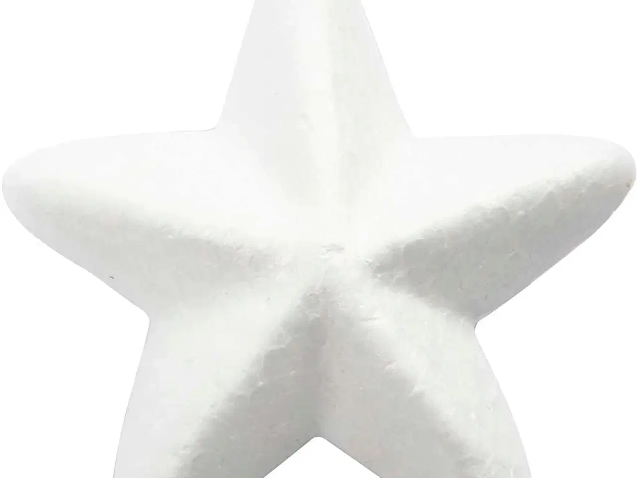 Billede 1 - Hvide Styropor Stjerner 6 cm - 50 stk. Pakke