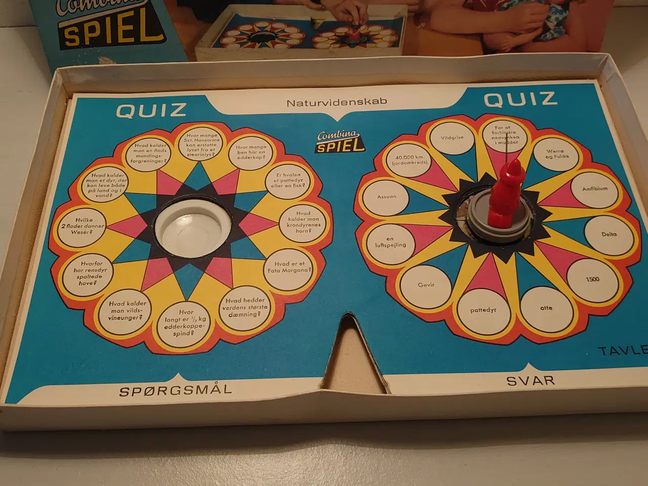 Billede 2 - Combina magnetisk Quiz spil fra 1965.