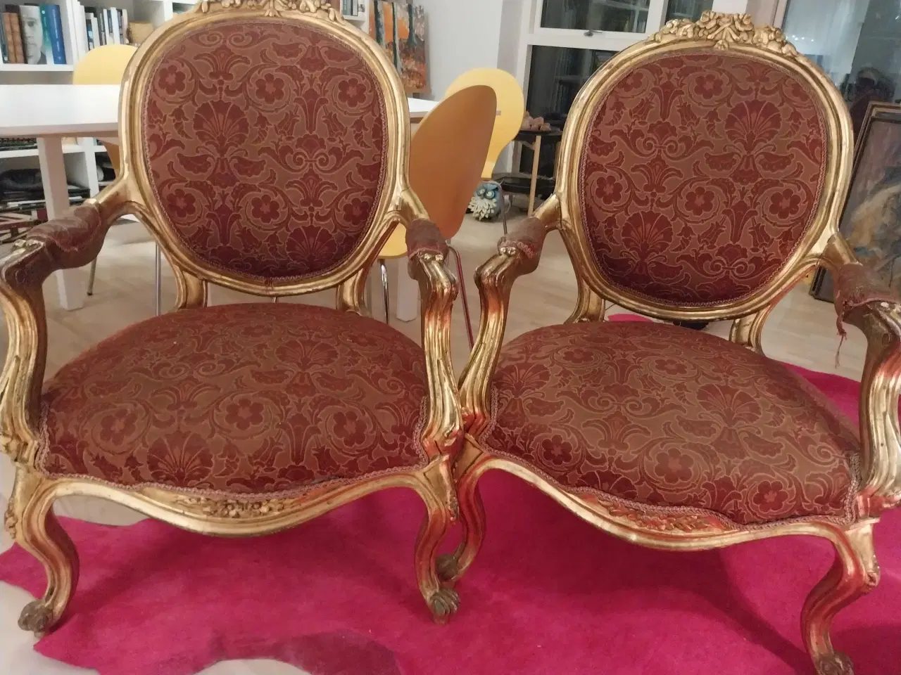 Billede 3 - Antik sofa med gratis rokokostole