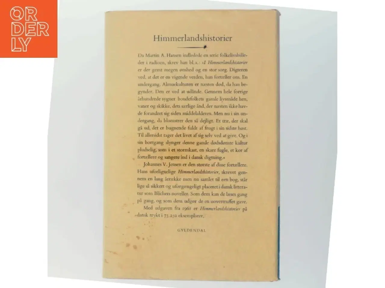 Billede 3 - Himmerlandshistorier af Johannes V. Jensen fra Gyldendal