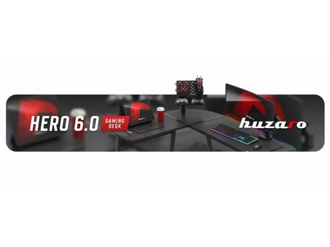 Billede 19 - Gamingbord Huzaro Hero 6.0 RGB – sort L-form