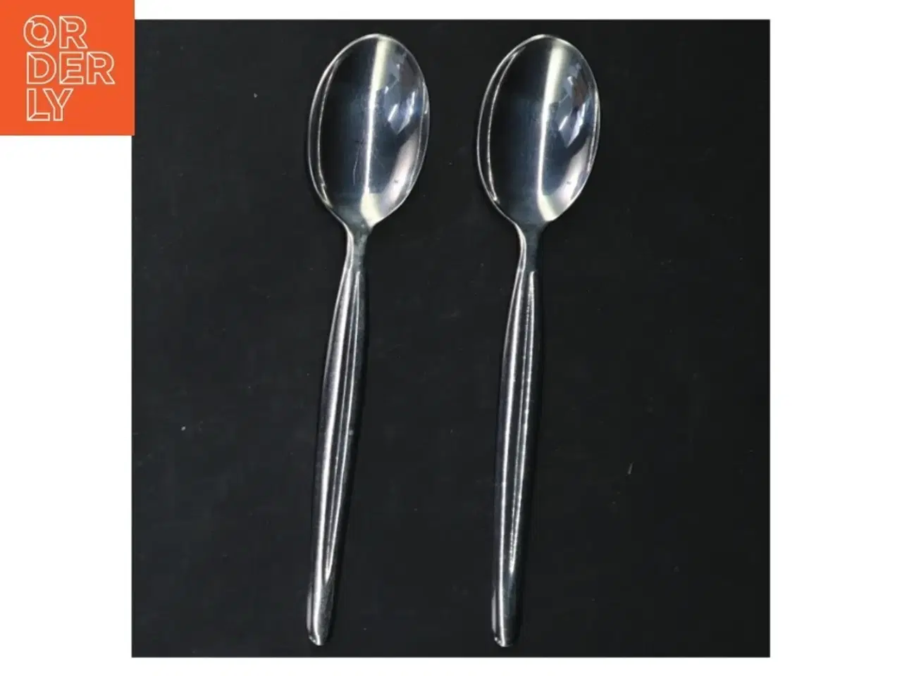 Billede 2 - Spiseskeer i rustfrit stål (str. 13 cm. og 15 cm. 5 styk)