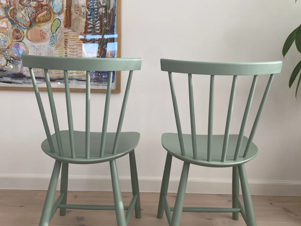 Billede 2 - FDB J46 stole i støvet grøn