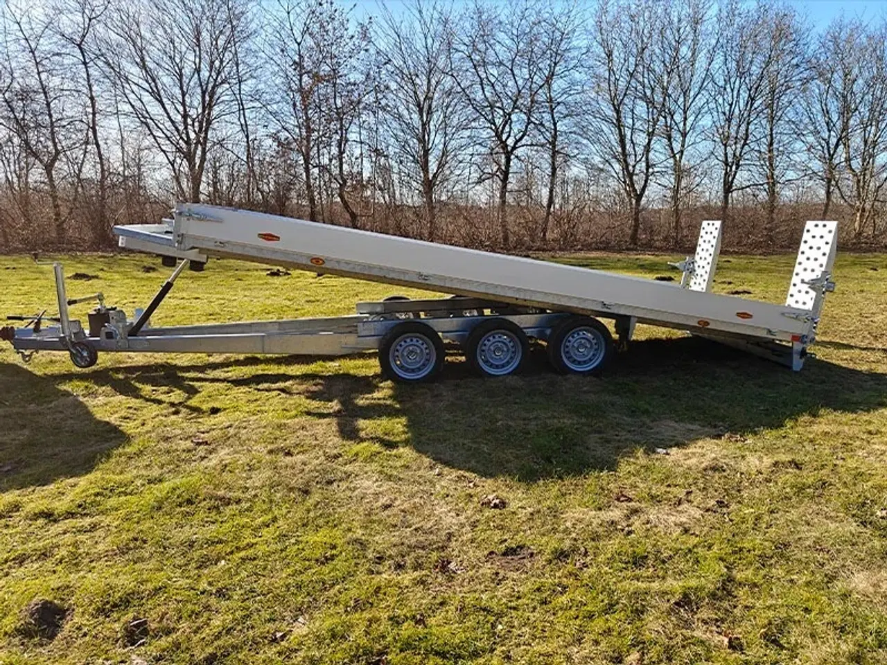 Billede 3 - Böckmann Maskintrailer - tip - Alu bund - LED baglygter