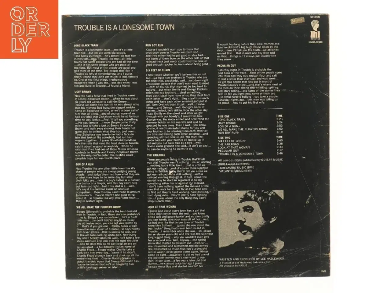 Billede 2 - Lee Hazlewood - Trouble is a Lonesome Town LP fra LHI
