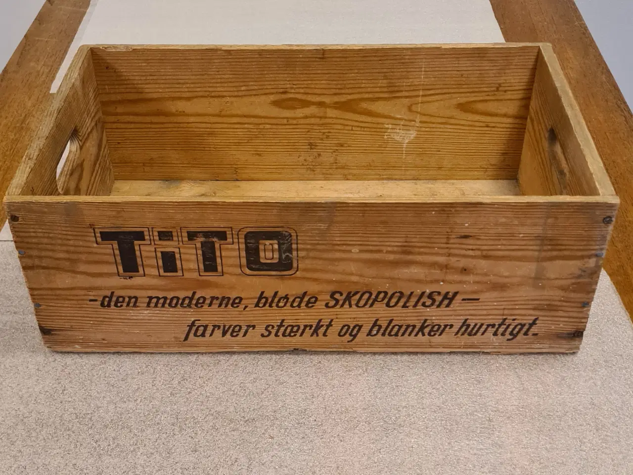 Billede 1 - Retro trækasse med tryk