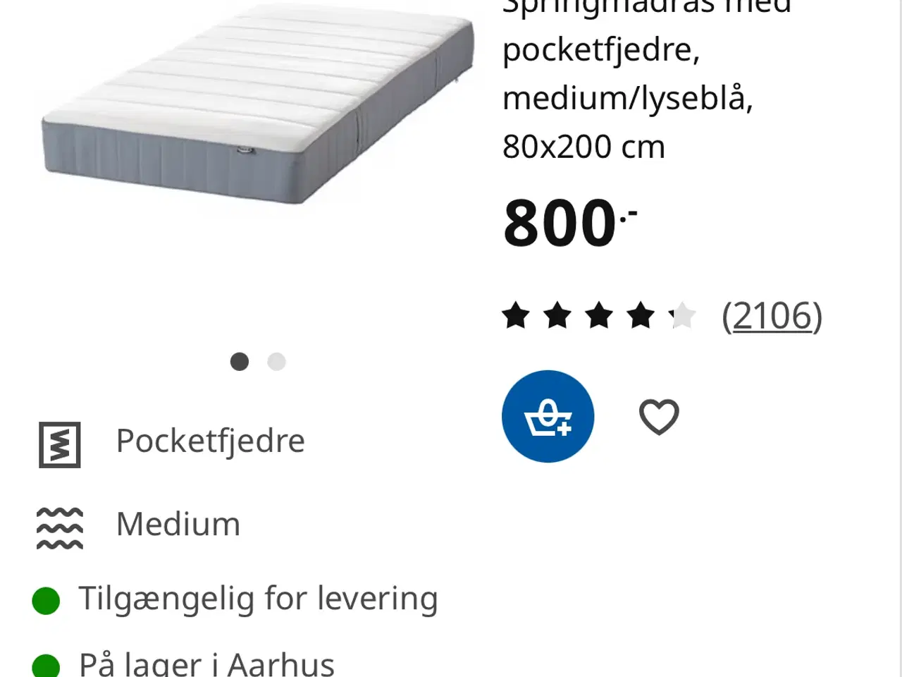 Billede 5 - Seng 160 x 200 (sengeramme + madrasser)