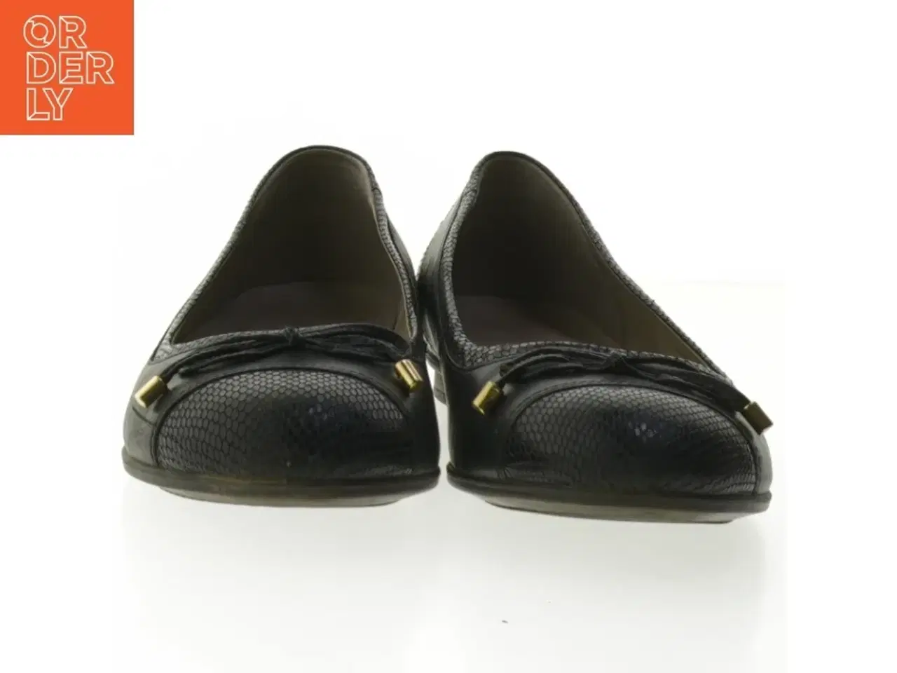 Billede 4 - Flade sorte ballerinaer fra Ecco (str. 39 )