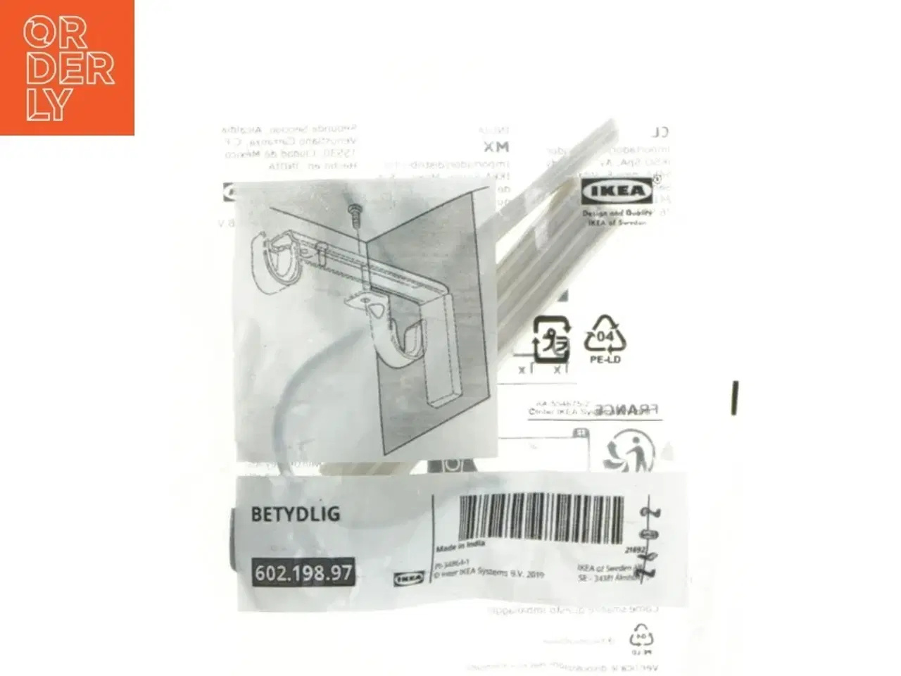 Billede 2 - IKEA Betyldig gardin beslag fra IKEA