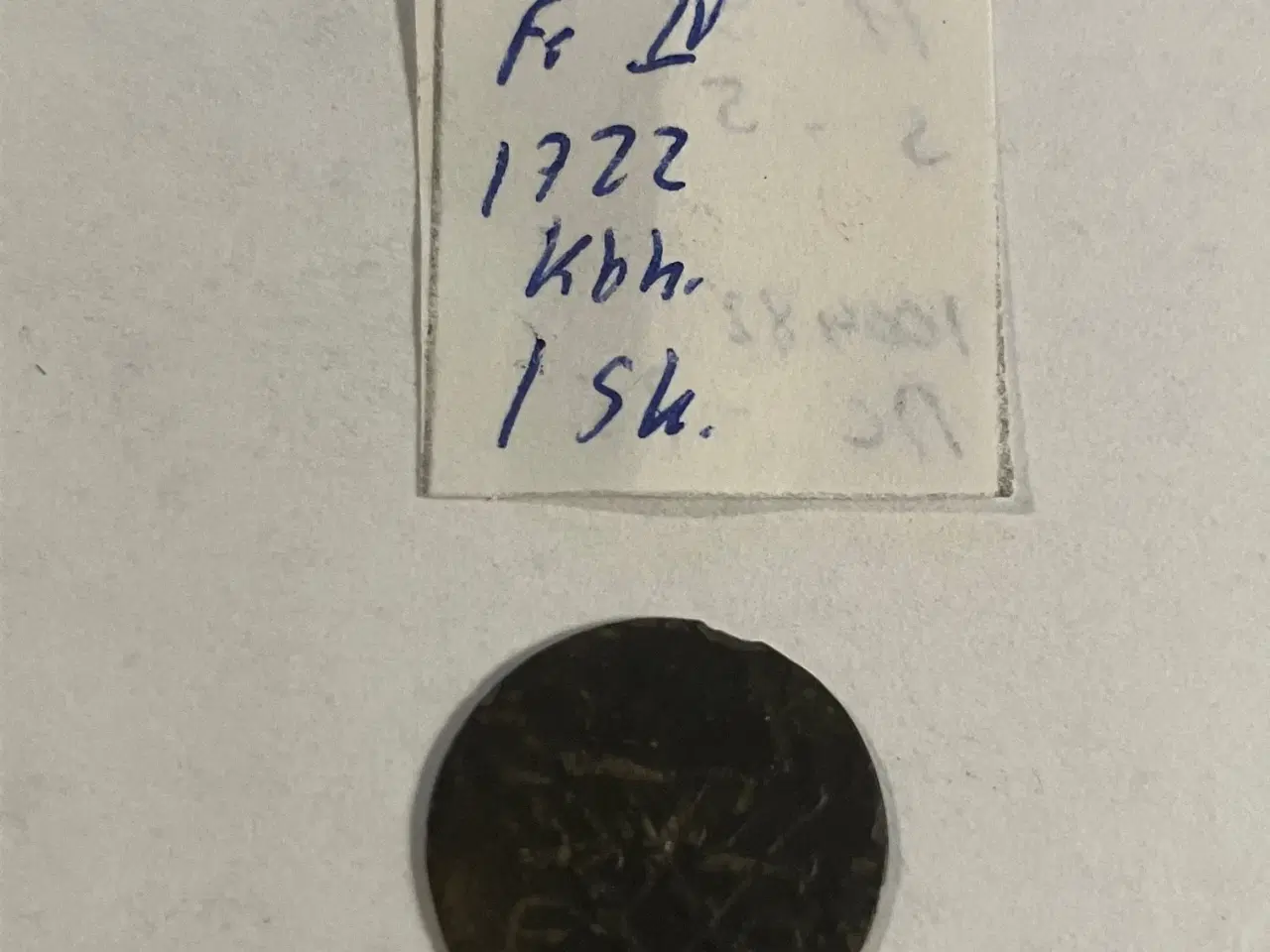 Billede 2 - 1 Skilling 1722 Danmark
