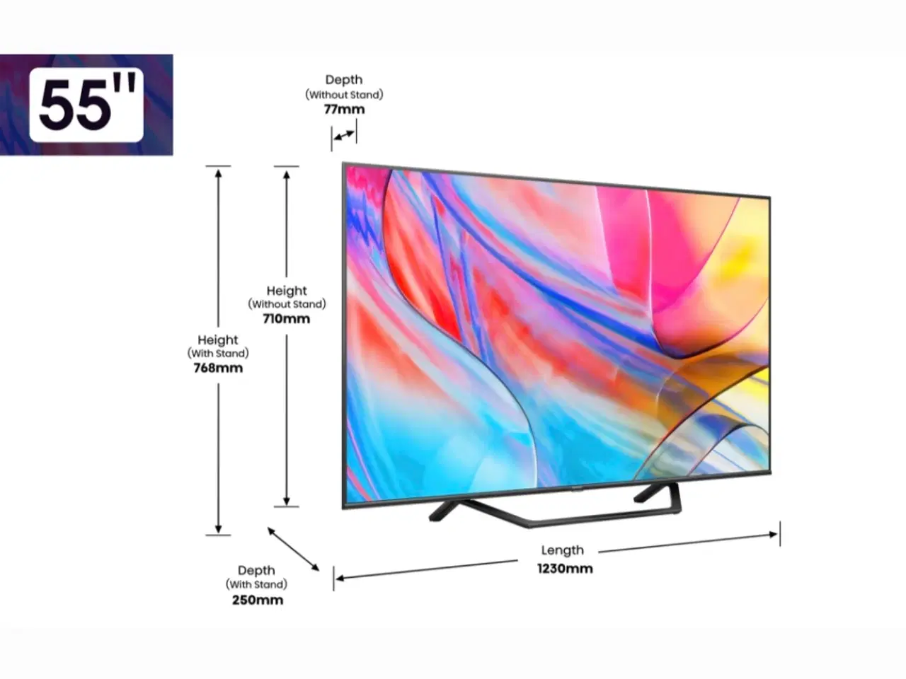 Billede 2 - 55" QLED TV, Hisense 55A7KQ